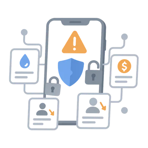 Business risks caused by weak mobile security